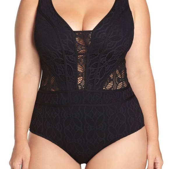 plus size crochet bathing suit